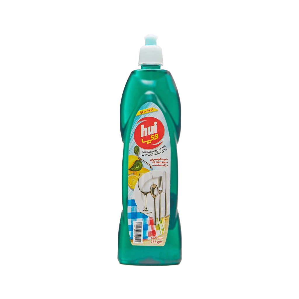 Hui Dishwashing Liquid with Lemon Scent 735 GM